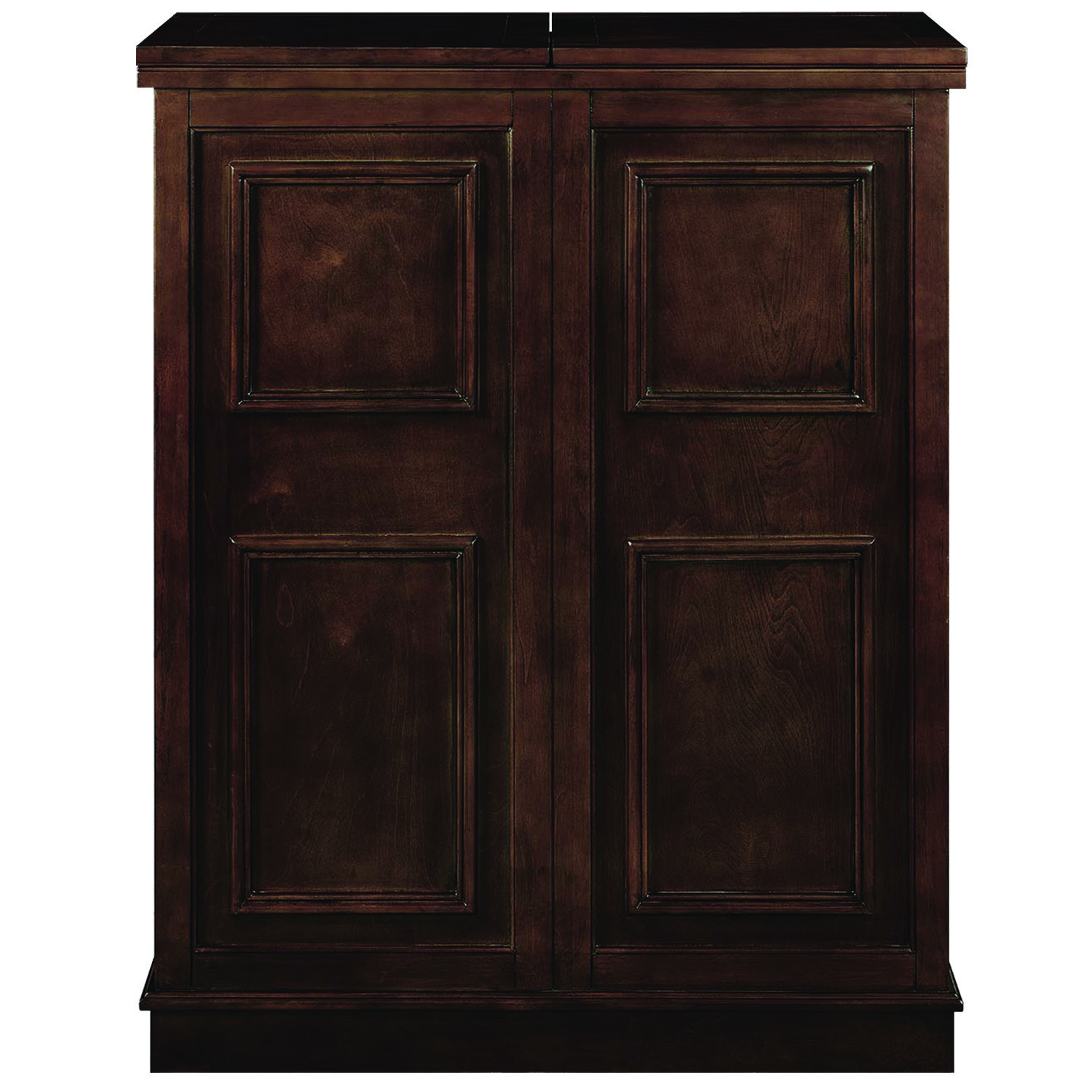 Portable Folding Bar Cabinet---Cappuccino