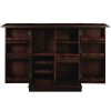 Portable Folding Bar Cabinet---Cappuccino