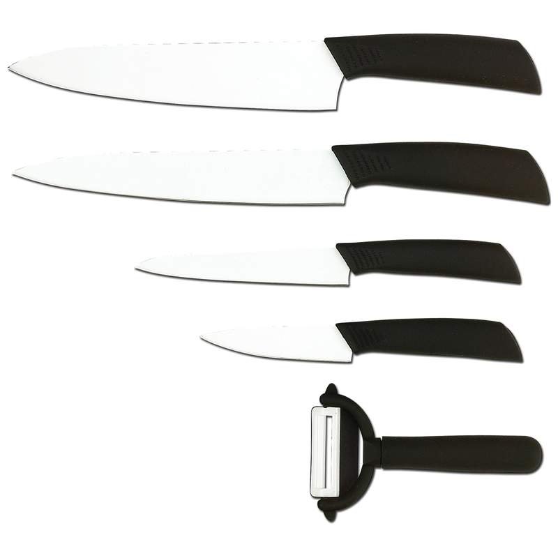 5 PC Ceramic Coated Cutlery Set