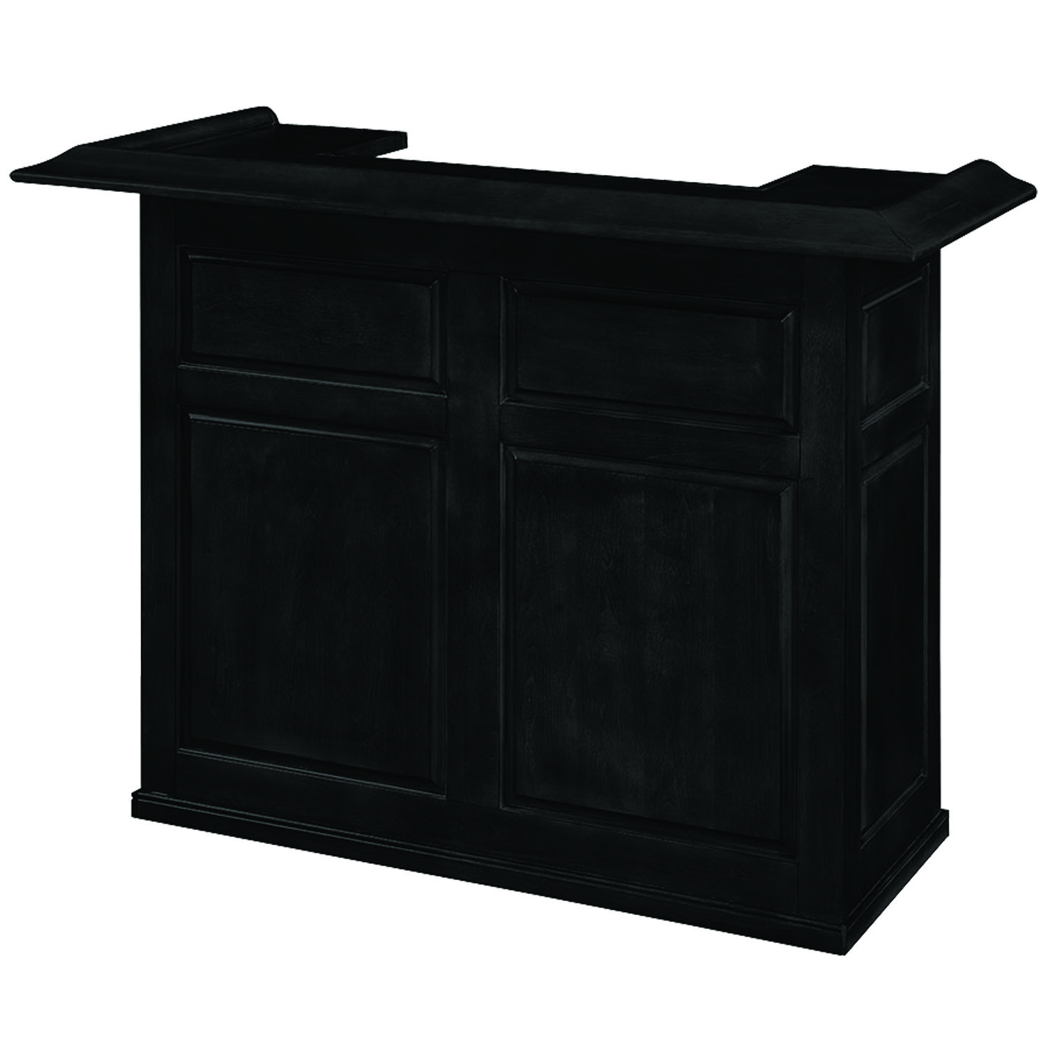 60 Inch Dry Bar Cabinet---Black
