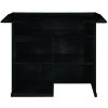 60 Inch Dry Bar Cabinet---Black