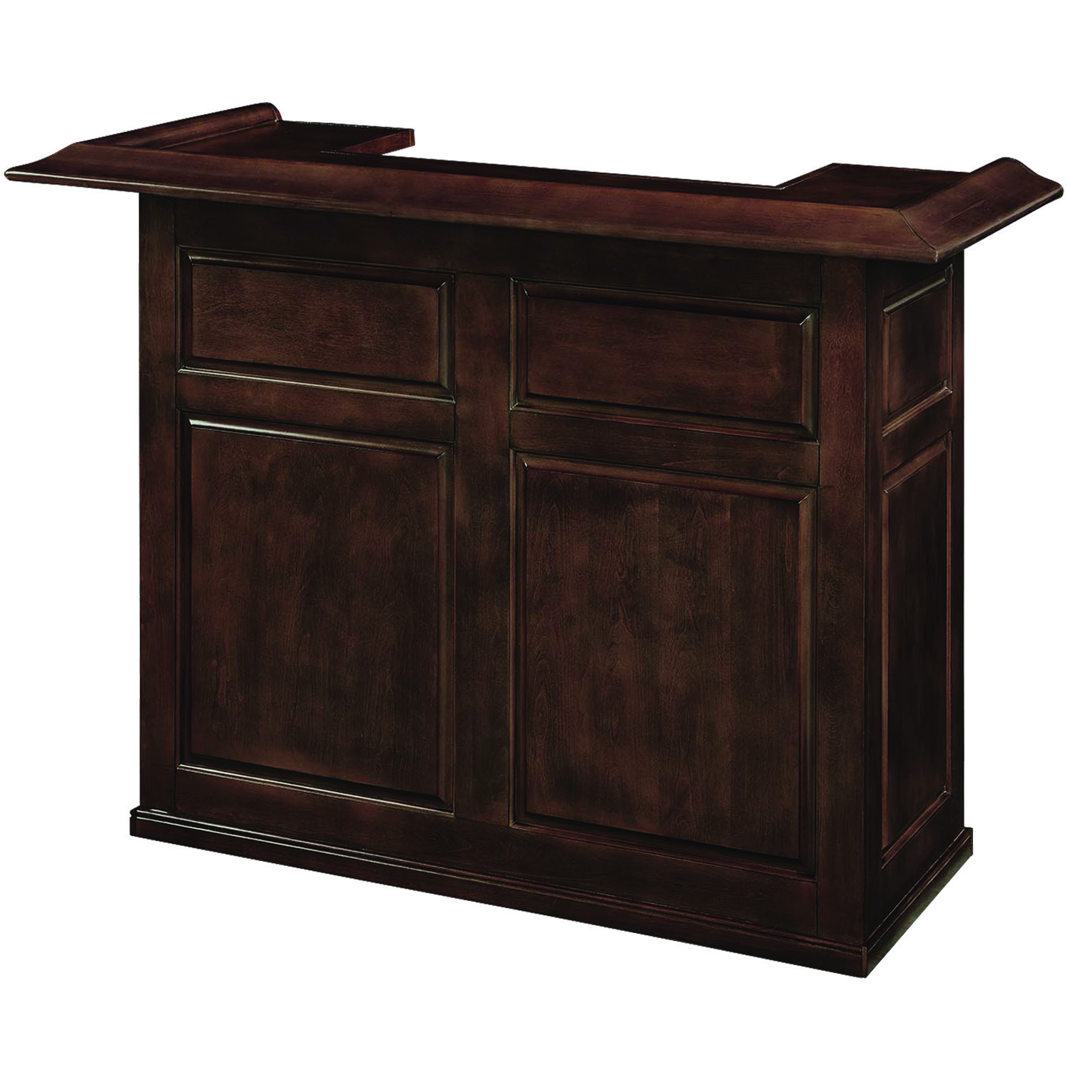 60 Inch Dry Bar Cabinet---Cappuccino
