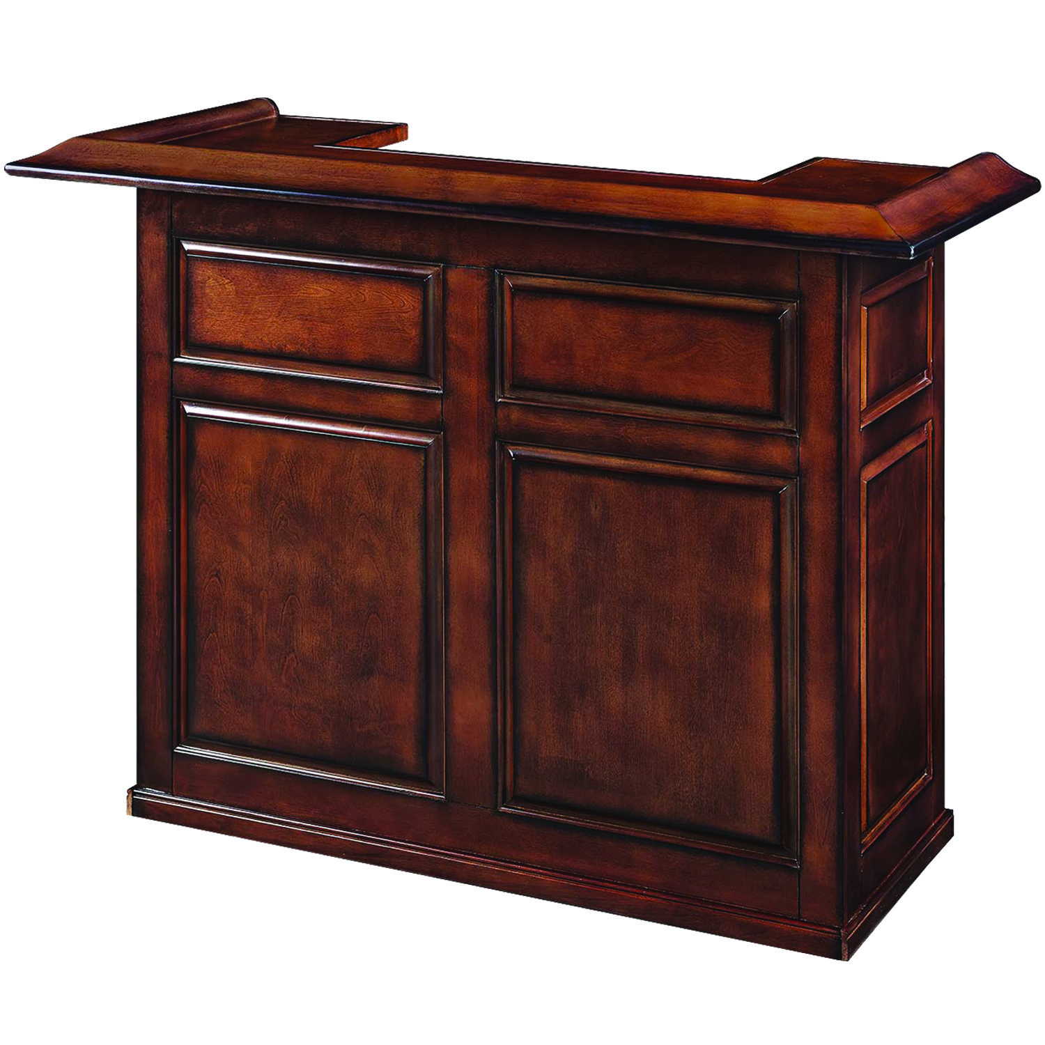 60 Inch Dry Bar Cabinet---Chestnut