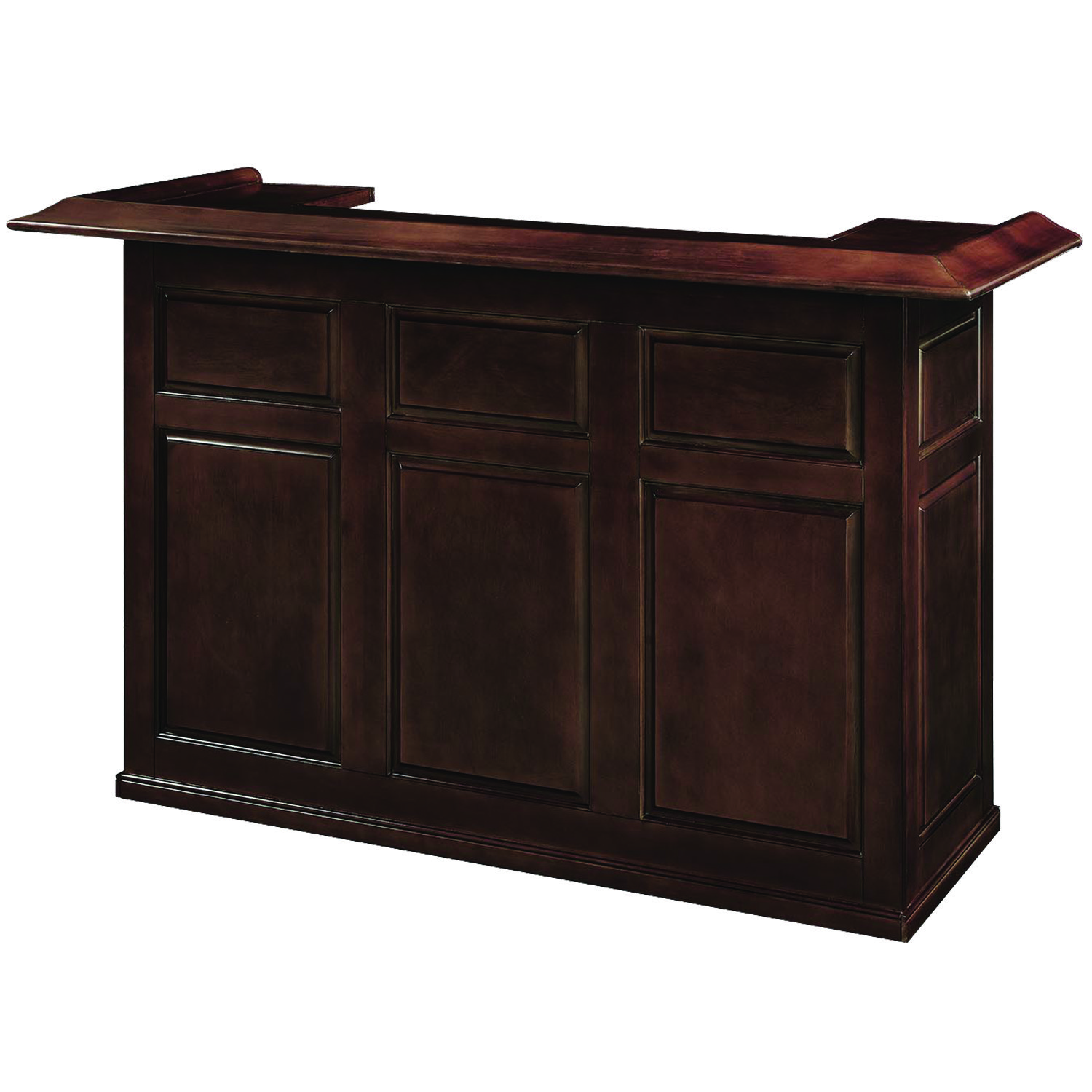 72 Inch Dry Bar Cabinet--Cappuccino