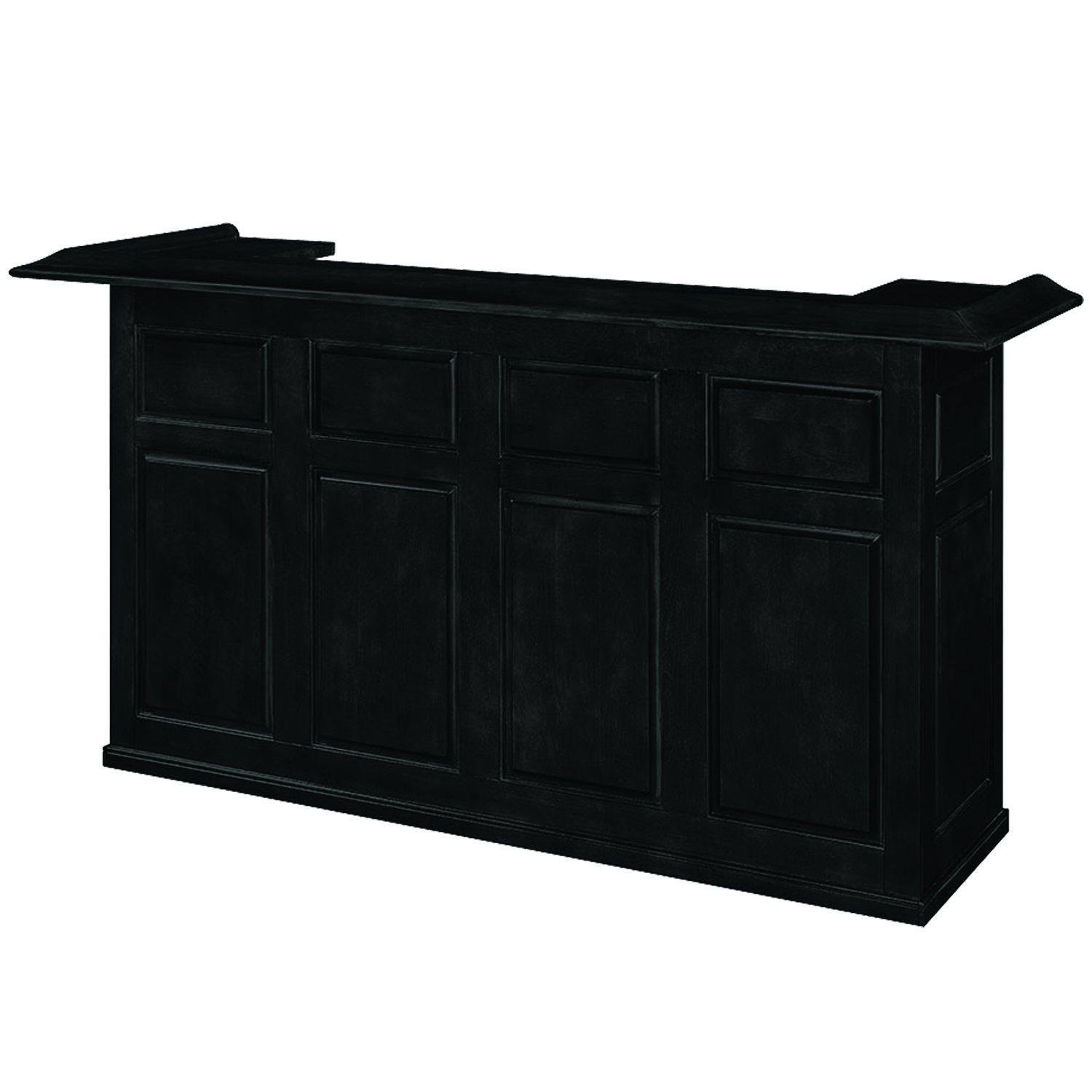 84 Inch Dry Bar Cabinet---Black