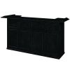 84 Inch Dry Bar Cabinet---Black