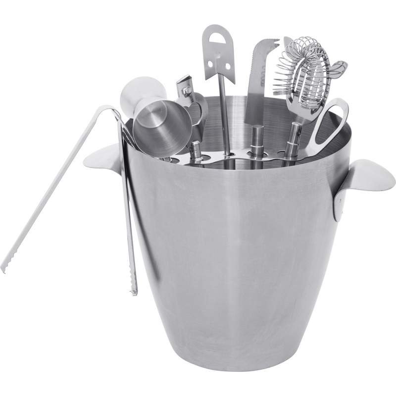 8 PC Stainless Steel Barware Set