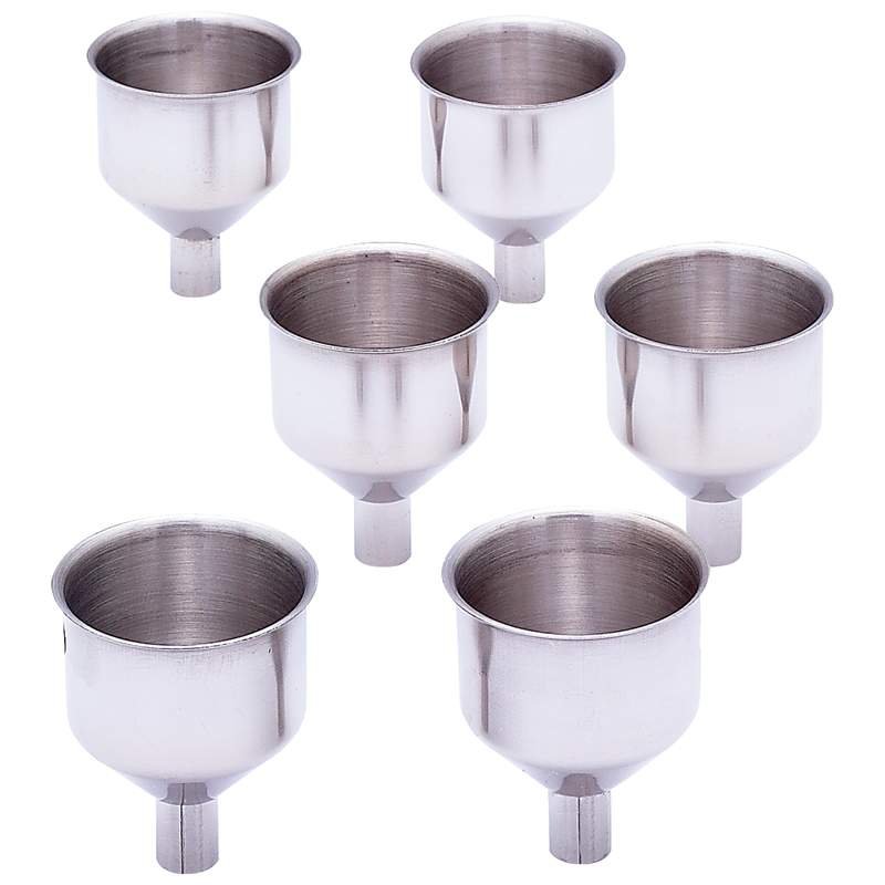 6 PC Stainless Steel Funnel Set