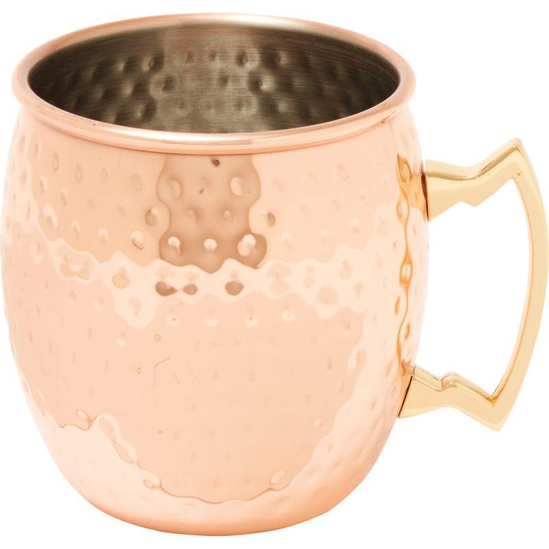 Copper Plated Hammered Moscow Mule Mug