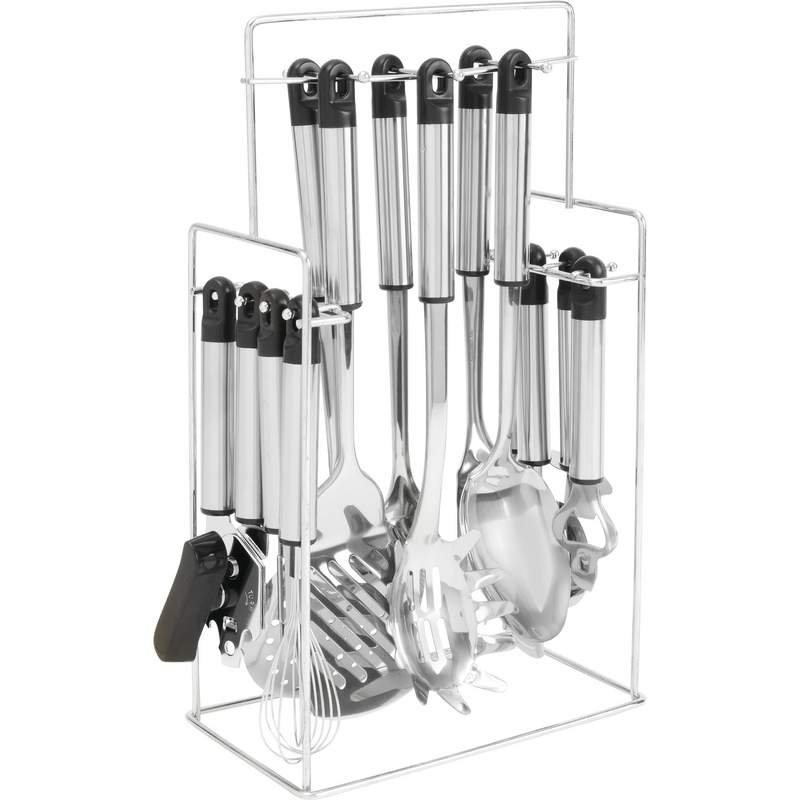 14 PC Kitchen Tool Set with Rack