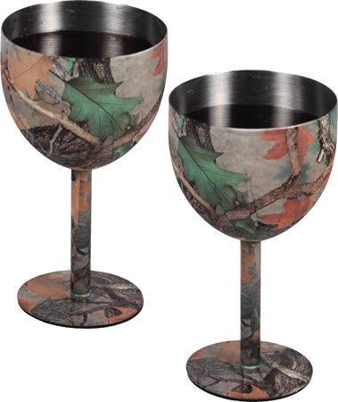 REP Camo Wine Glass 2 Pce Set 985