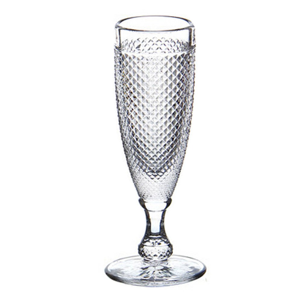 Vintage Design Elegant Clear Wine Glass/Champagne Flutes