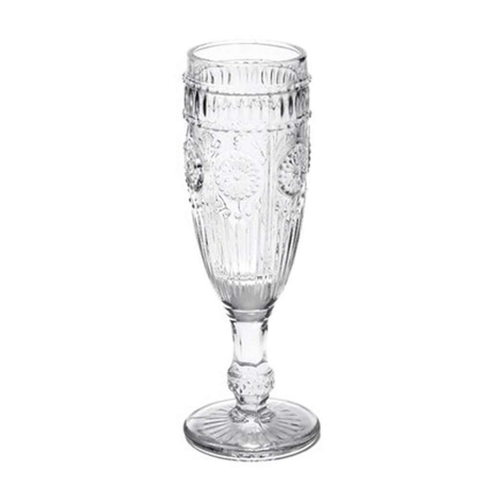 Elegant Retro Carved Clear Wine Glasses Champagne Flutes Champagne Goblet