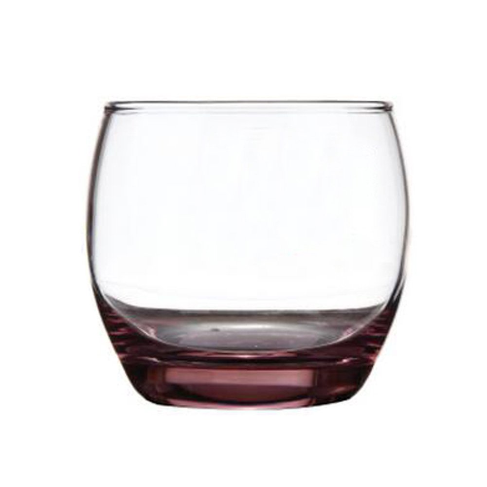 Set Of 2 Creative Clear & Pink Wine Glasses Whiskey Glass, No.1