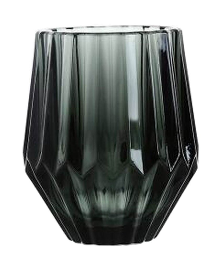 Old Fashioned Embossed Wine Glasses Juice Glasses Water Glasses Cap Grey