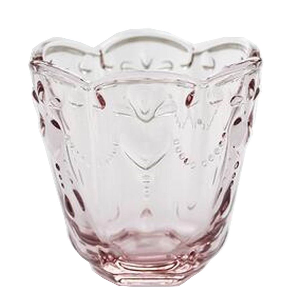 Vintage Embossed Wine Glasses Stylish Juice Glasses Water Glasses Pink