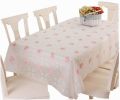 Exquisite Waterproof Tablecloths Anti-oil Table Linens, Flowers 137180cm