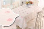 Exquisite Waterproof Tablecloths Anti-oil Table Linens, Flowers 137180cm