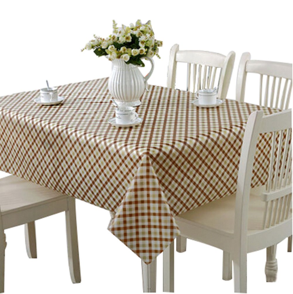 Elegant Waterproof Tablecloths Anti-oil Table Linens, Stripe 138180cm