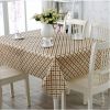 Elegant Waterproof Tablecloths Anti-oil Table Linens, Stripe 138180cm