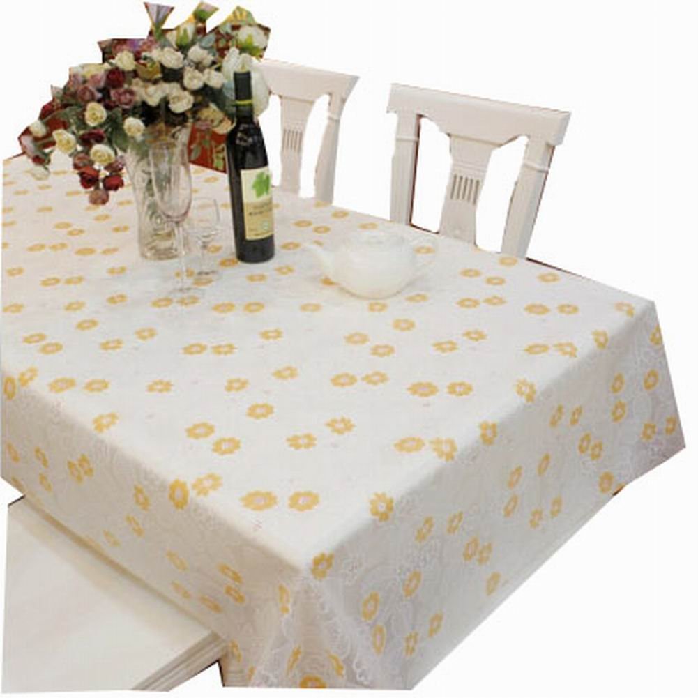 Elegant EVA Waterproof Tablecloths Utility Table Linens Table Covers 137180cm