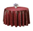 Classic Large Table Cloth/ Hi-grade Decorative Round Tablecloths,Wine Red 2M