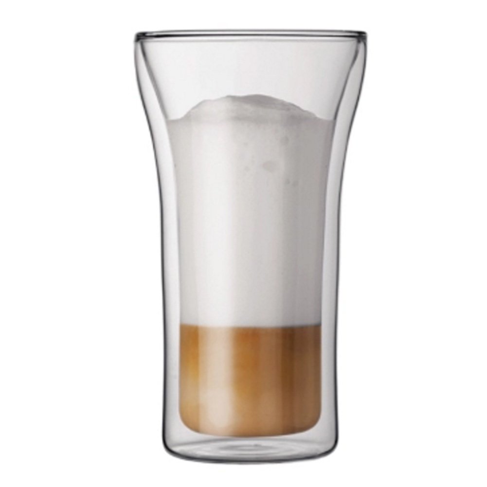Hot And Cold-resistant Glass Transparent Double Cappuccino Creative Cup