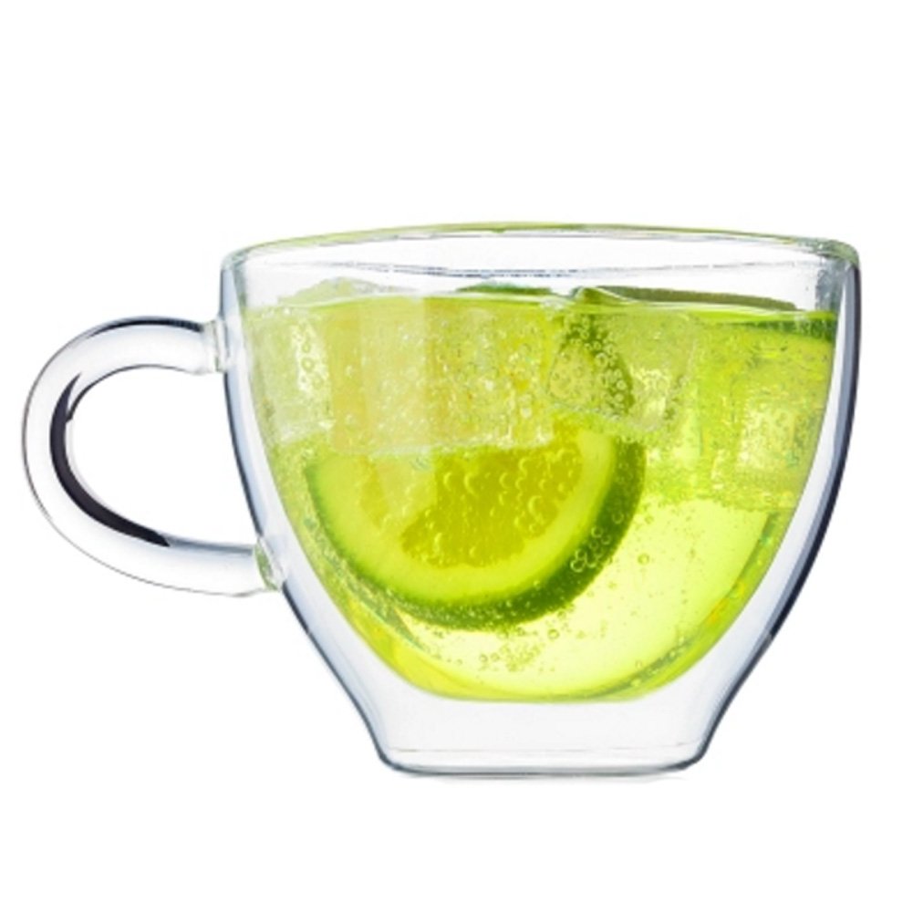 Double glass, With A Transparent Insulating Handle Coffee Cup 300ml