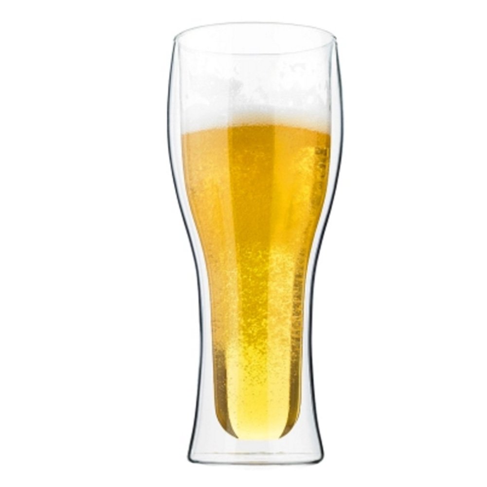 German Wheat Beer Mug Creative Double-height Hand-blown Glass