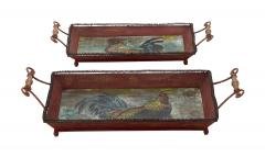 Rustic Serving Trays---Fine Polished--Set of 2