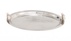 Stainless Steel Tray with Bone Handles