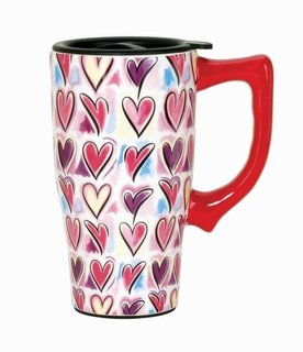 Hearts Travel Mug