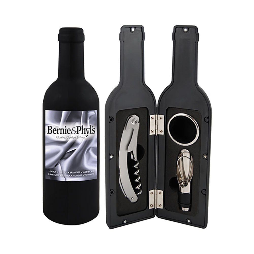 Party Pub Gift 5 Pc Wine Bottle Accessory Set
