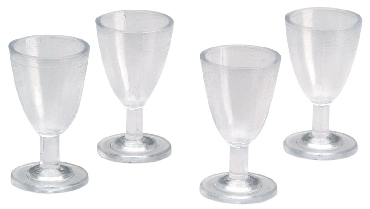 Timeless Miniatures-Wine Glasses 4/Pkg