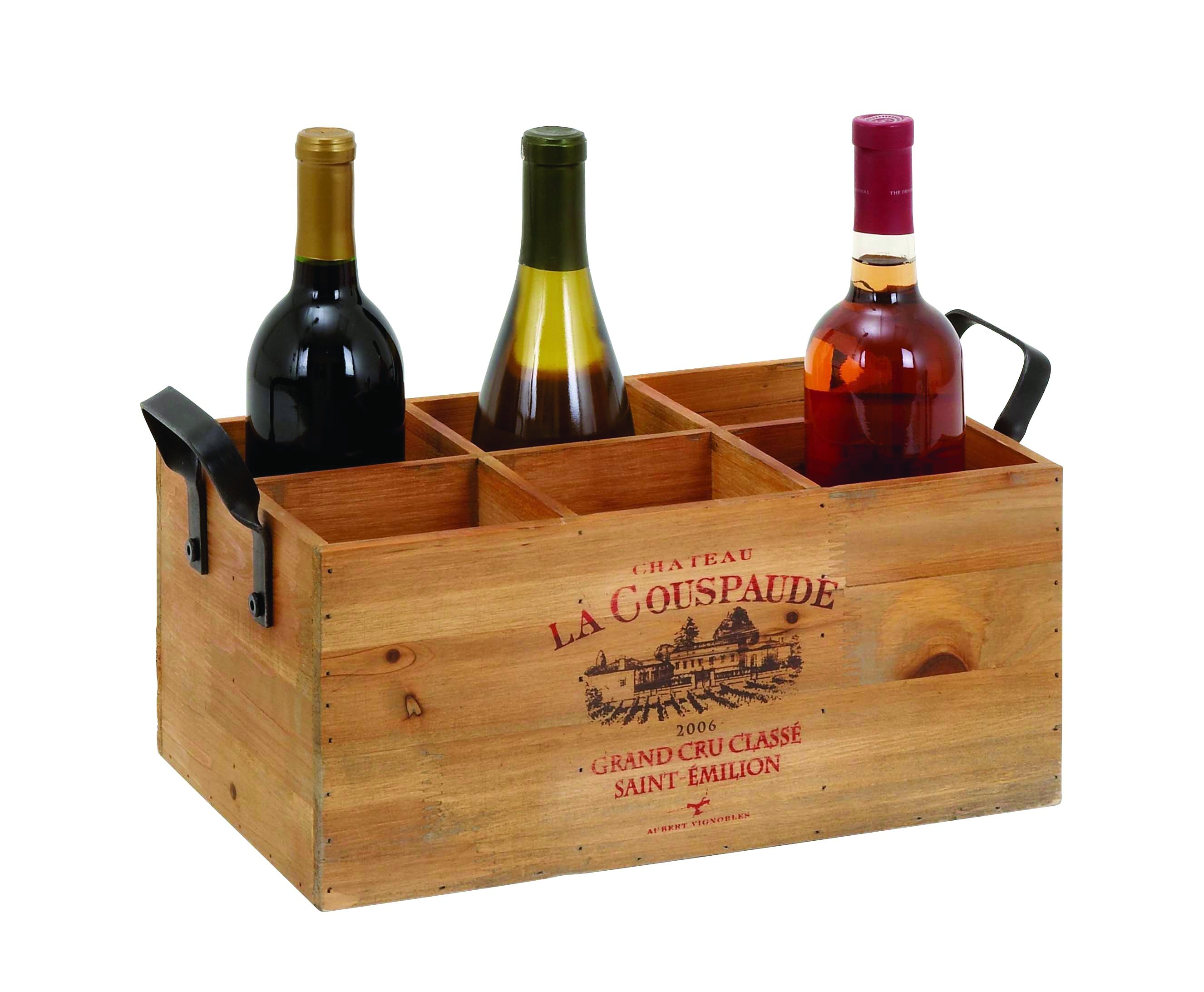 Rustic Wooden Wine Holder