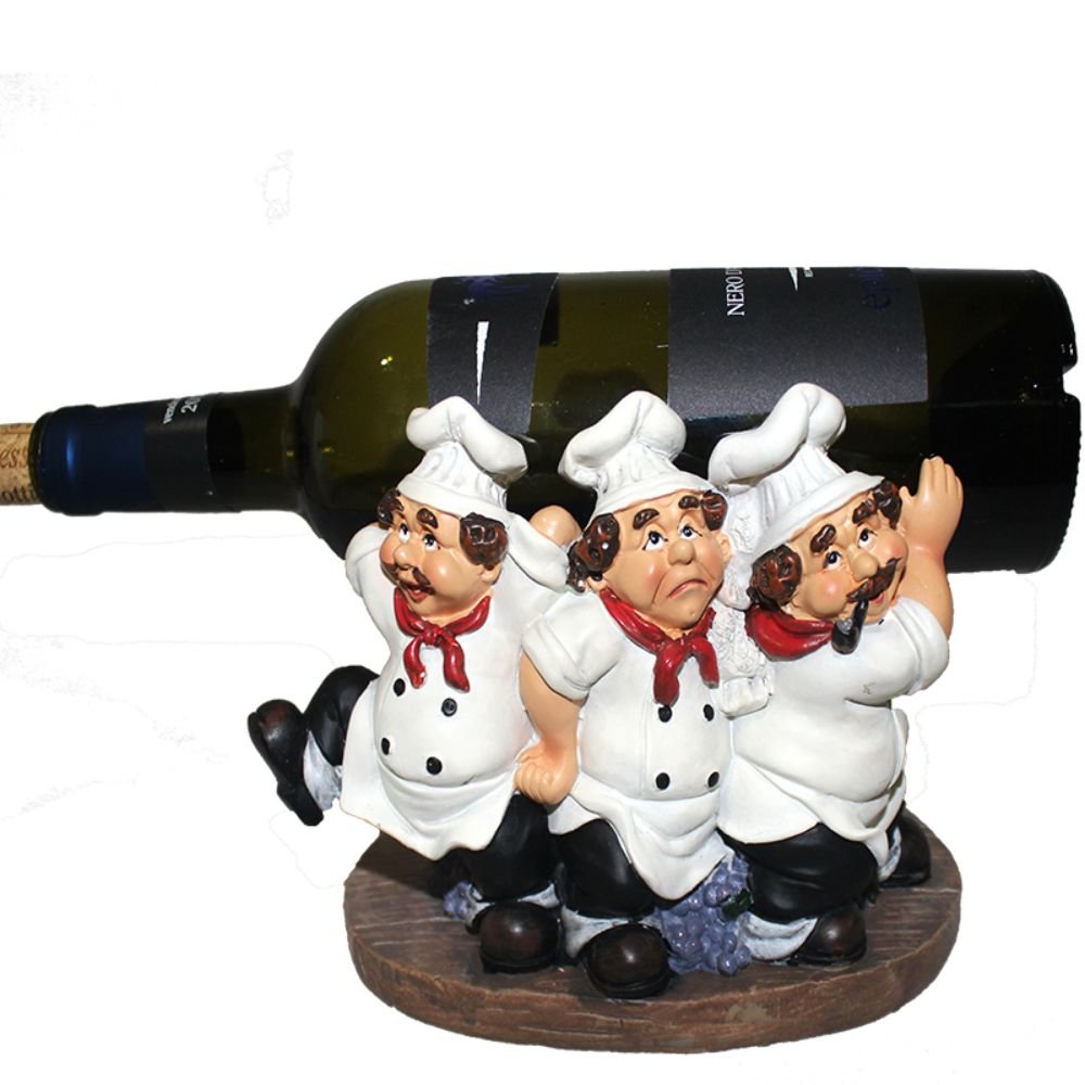 Stylish 3 Chef Wine Holder